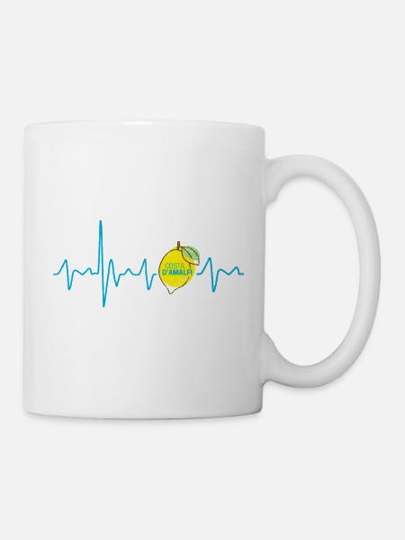 Costa d'Amalfi in Italien Heartbeat Amalfiküste - Tasse - Weiß