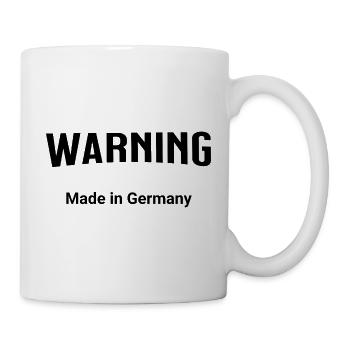 Warning - Made in Germany - Mug - white - Right