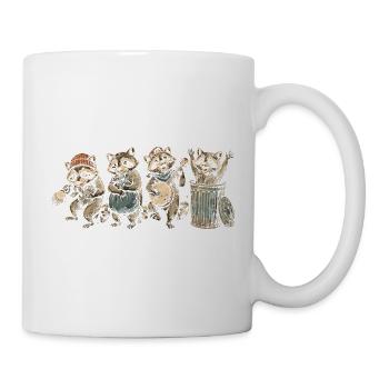 Gang of Robbers Music Raccoons - Mug - white - Right