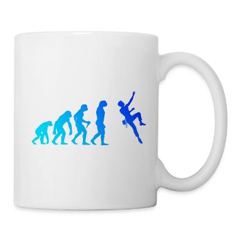 Geschenkidee für eine Bouldererin mit Felsklettern - Tasse - Weiß - Rechts