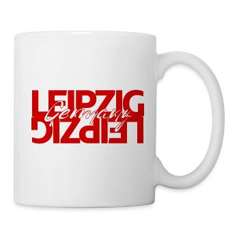 Leipzig Germany Wortkunst - Tasse - Weiß - Rechts