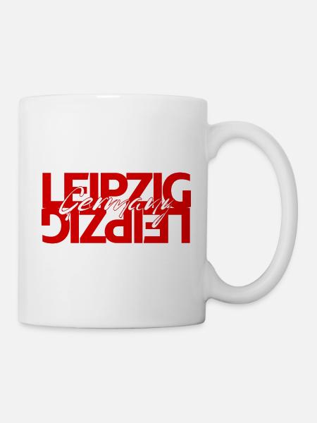 Leipzig Germany Wortkunst - Tasse - Weiß