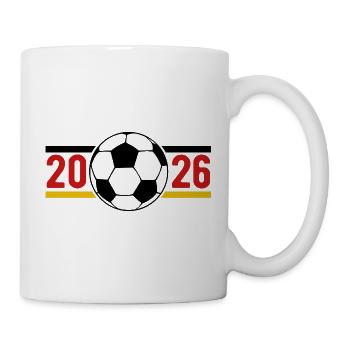 Fußball Banner 2026 - Tasse - Weiß - Rechts