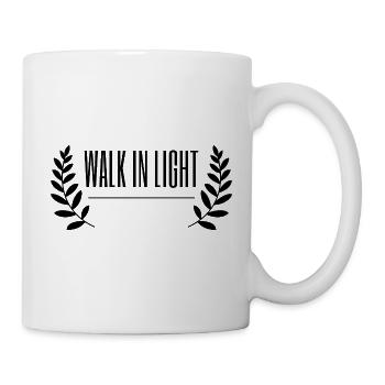 Walk In Light Retro Laurel Wreath - Mug - white - Right