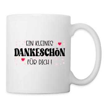 Kleines Dankeschön - Tasse - Weiß - Rechts
