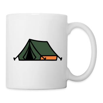 Tent Camping Summer Camp Scout Outdoor - Mug - white - Right