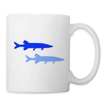 hecht_fisch_2- - Tasse - Weiß - Rechts