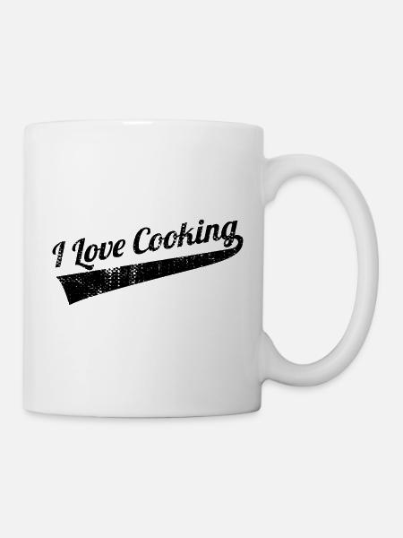 I Love Cooking - Tasse - Weiß