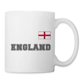 Look maillot de l’ANGLETERRE avec drapeau sur la poitrine - Mug blanc - blanc - Droite