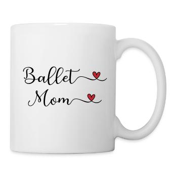 Ballett-Mama-Herz - Tasse - Weiß - Rechts