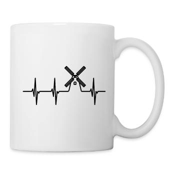 Windmill heartbeat - Mug - white - Right