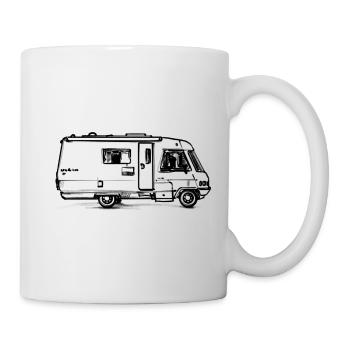 Camper - Illustration - Tasse - Weiß - Rechts