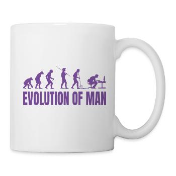 Programmer Computer Freak Evolution Retro - Mug - white - Right