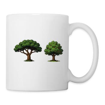 Baumduo Apfelbaum im Gleichgewicht - Tasse - Weiß - Rechts