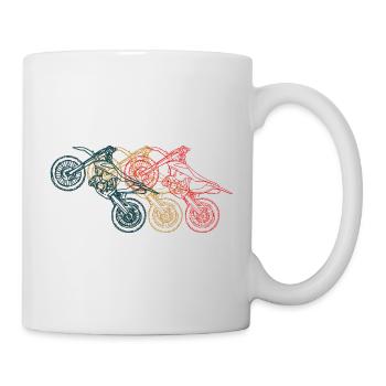 Motorcycle Triptych Line Art - Mug - white - Right