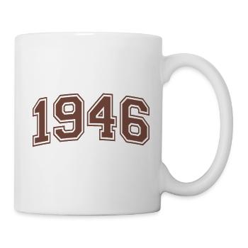Aventure Rétro 80 Ans Octogénaire Cadeau 1946 - Mug blanc - blanc - Droite