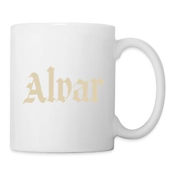 Alvar Gothic Schriftdesign - Tasse - Weiß - Rechts