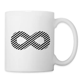 Unendlichkeitszeichen – Zeitloses Symbol Design - Tasse - Weiß - Rechts