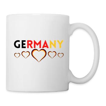 Germany German Football Soccer Ball Travel Retro - Mug blanc - blanc - Droite