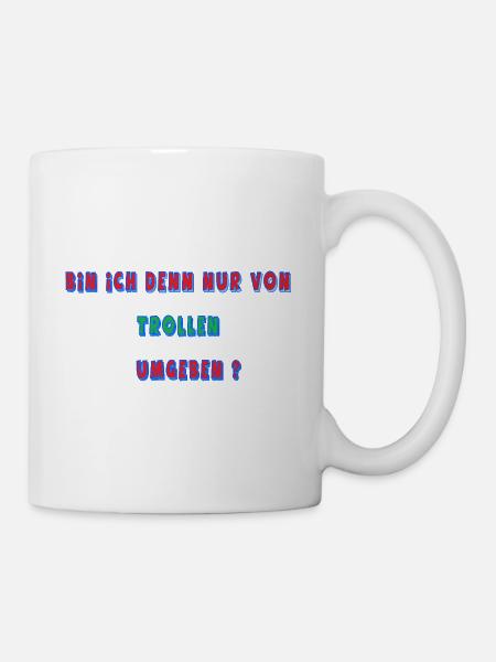 Bin_ich_denn - Tasse - Weiß