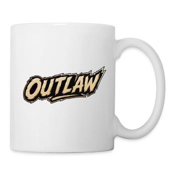 Lettrage hors-la-loi style Far West - Mug blanc - blanc - Droite