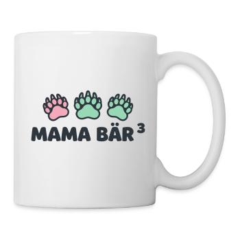 Mama Bear 3 Bear Paw Mother of Three - Mug - white - Right