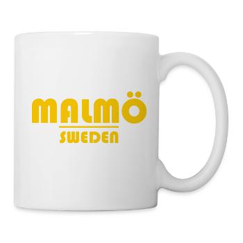 Malmö Schweden Logo Gelb - Tasse - Weiß - Rechts