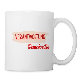 Demokratie Sprüche - Verantwortung - Tasse - Weiß - Rechts