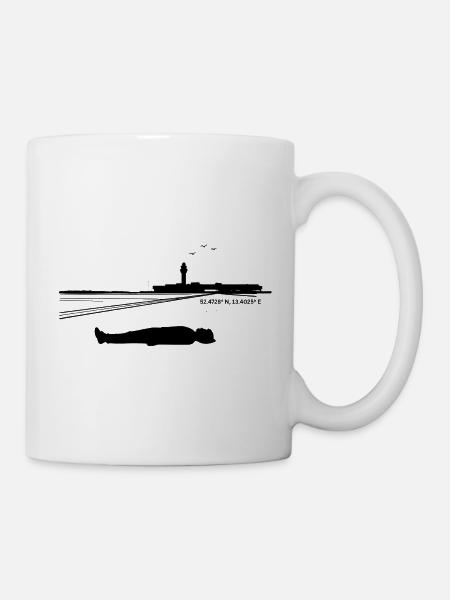 Tempelhofer Feld Koordinaten - Berlin Shirt - Tasse - Weiß