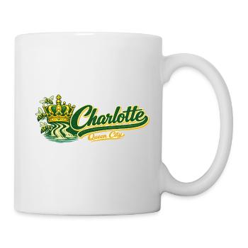 Charlotte Queen City Retro Vintage Design - Mug - white - Right