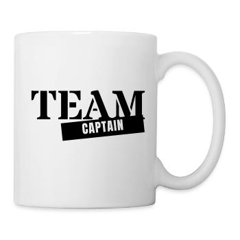 Capitaine d’équipe - Capitaine, entraîneur, entraîneur, chef de groupe, - Mug blanc - blanc - Droite