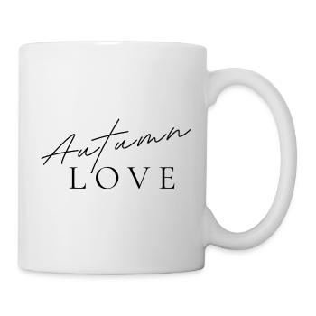 Autumn Love | Simple autumn shirt - Mug - white - Right
