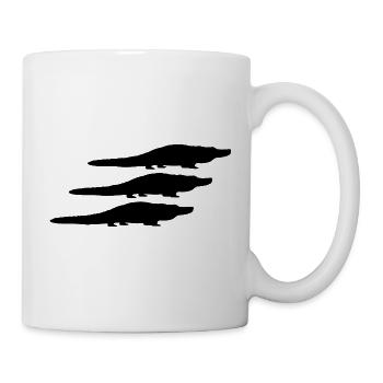Alligator Silhouettes - Mug - white - Right