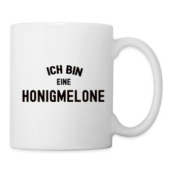 ICH BIN EINE HONIGMELONE Karneval Kostüm Melone - Tasse - Weiß - Rechts