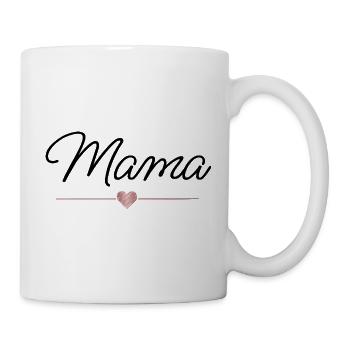 Mom Heart Gift Mother's Day Family - Mug - white - Right