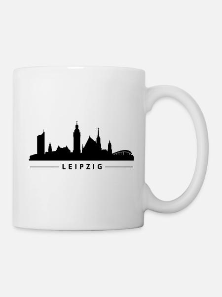 Leipzig Skyline - Tasse - Weiß