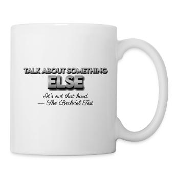 Parle d’autre chose - Mug blanc - blanc - Droite