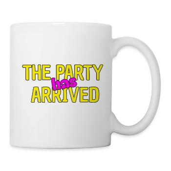 THE PARTY HAS ARRIVED, KANN LOS GEHEN MAUS - Tasse - Weiß - Rechts