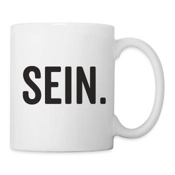 SEIN Typografie – Minimalistisches Statement - Tasse - Weiß - Rechts