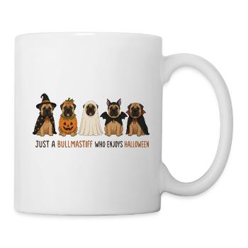 Bullmastiff Halloween-Crew - Tasse - Weiß - Rechts