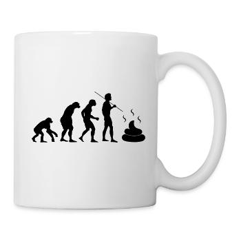 Darmentwicklung (Schwarz) - Tasse - Weiß - Rechts