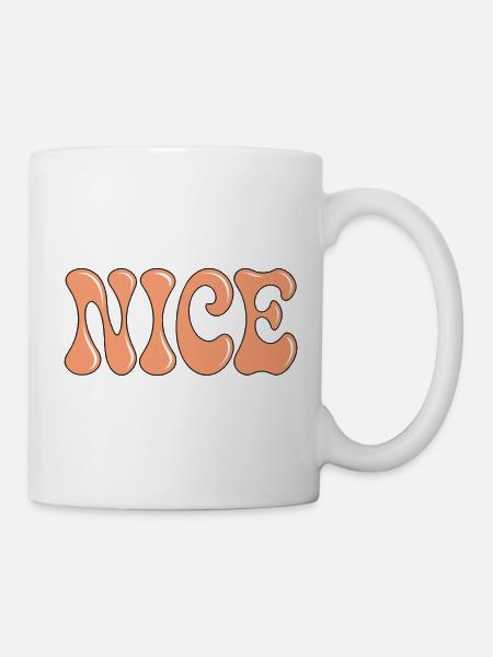 Schöne Blasen, weicher Pfirsichfehler - Tasse - Weiß