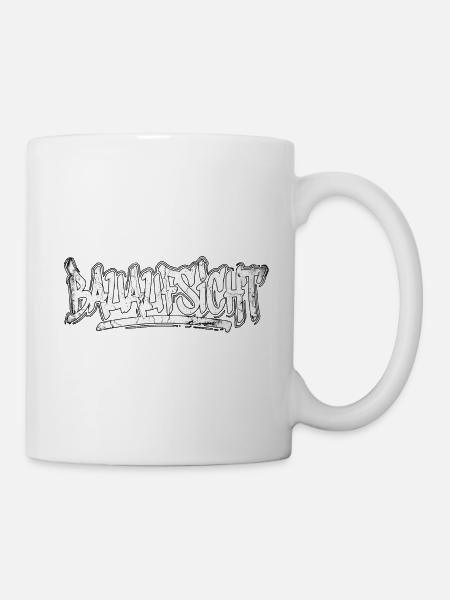 Bauaufsicht Graffiti - Tasse - Weiß