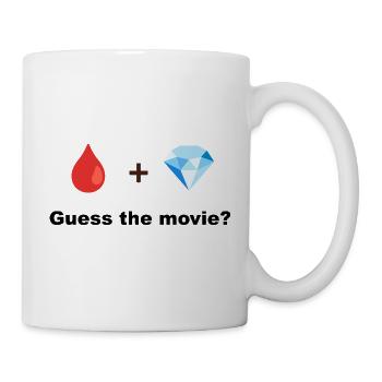 Red Drop und Diamond - Tasse - Weiß - Rechts