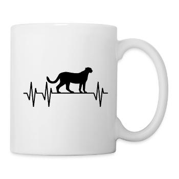Gepard Heartbeat - Tasse - Weiß - Rechts