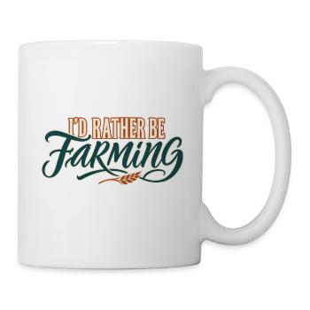 Ich würde lieber Landwirtschaft betreiben - Tasse - Weiß - Rechts