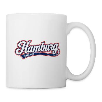 Hamburg - Hansestadt - Alster - Elbe - Michel - Tasse - Weiß - Rechts