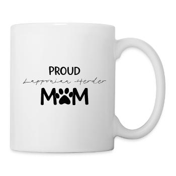 Lappländischer Hirte Stolze Hundemama Pfote - Tasse - Weiß - Rechts