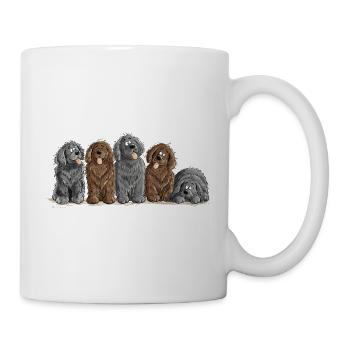 Neufundländer Hunde Rudel Newfie Hundeliebe Neufi - Tasse - Weiß - Rechts