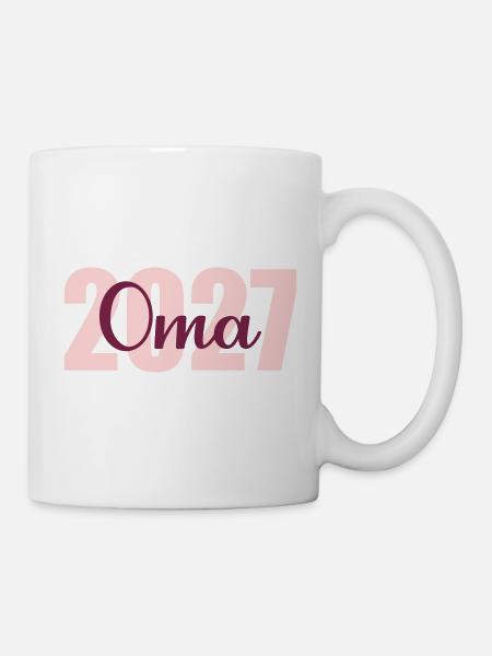 Baby verkünden, Oma 2027 - Tasse - Weiß